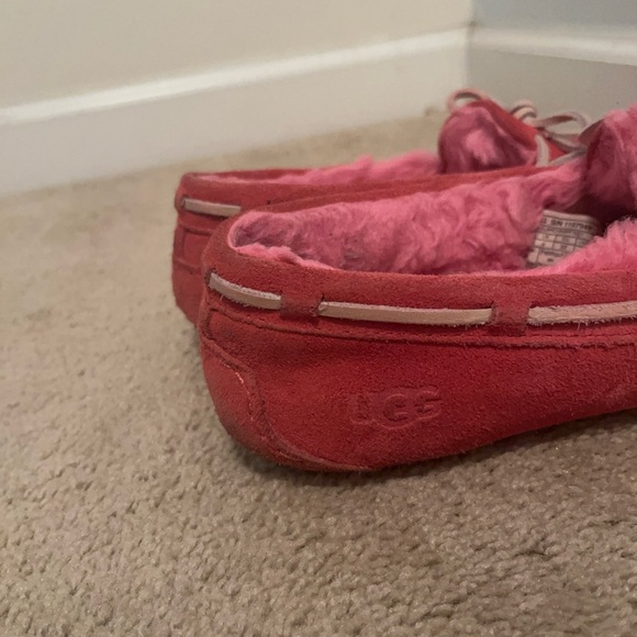 UGG Pink Suede Moccasins - Picture 8 of 17